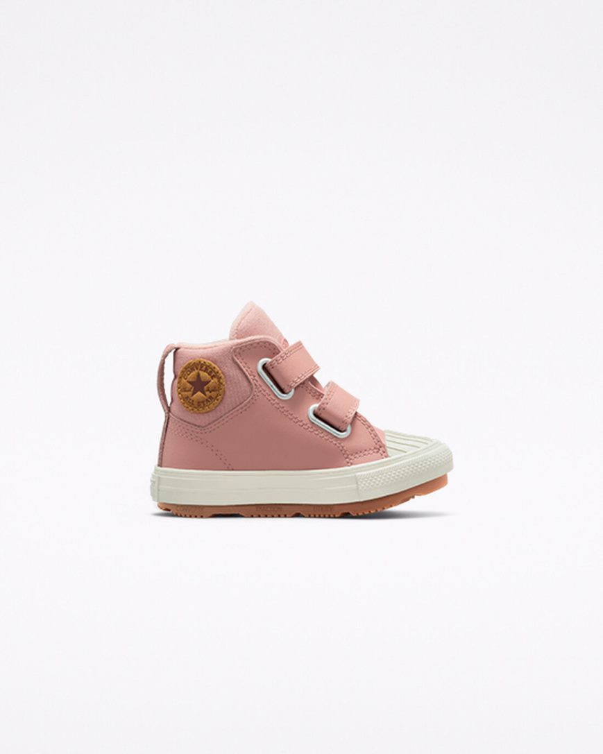 Tenisky Vysoke Converse Chuck Taylor All Star Berkshire Boot Easy-On Kozene Chlapcenske Ruzove | SK 11JOAW9